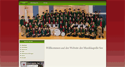 Desktop Screenshot of musikkapelle-see.com